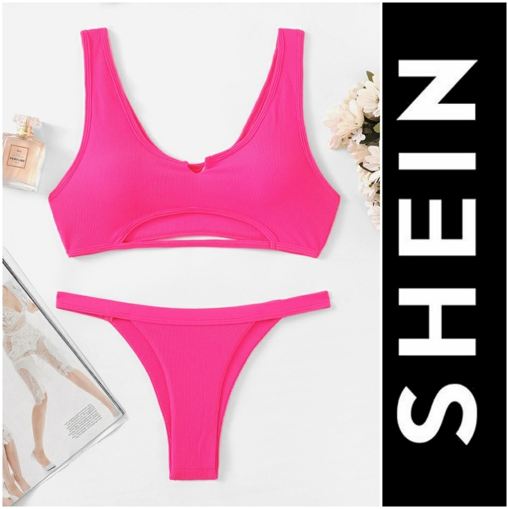 🏷 NWOT SHEIN 2 PC PEEKABOO CHEEKY BIKINI